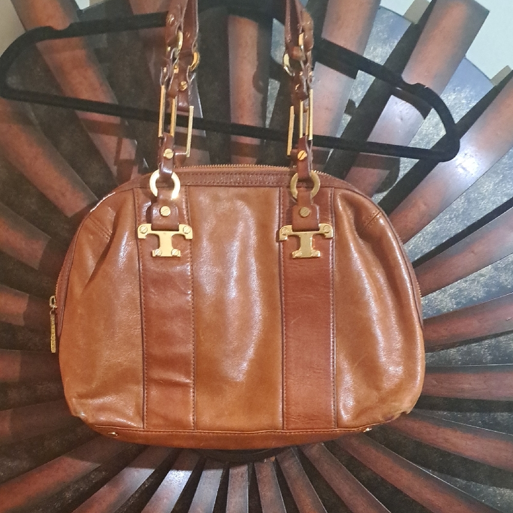 Vintage TORY BURCH Brown Leather Handbag